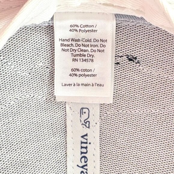 Vineyard Vines Lt Blue White Mesh Back Snapback Mens Trucker Baseball Cap Hat - Picture 10 of 10